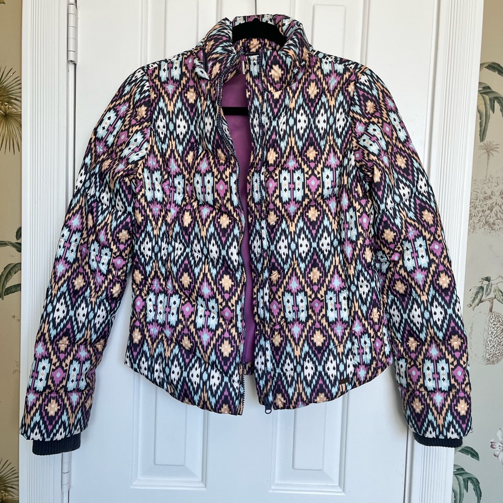 Levi's Aztec Geometric Patterned Puffer Jacket - image 1
